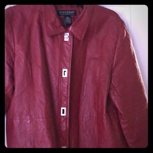 Women’s Red Leather Jacket